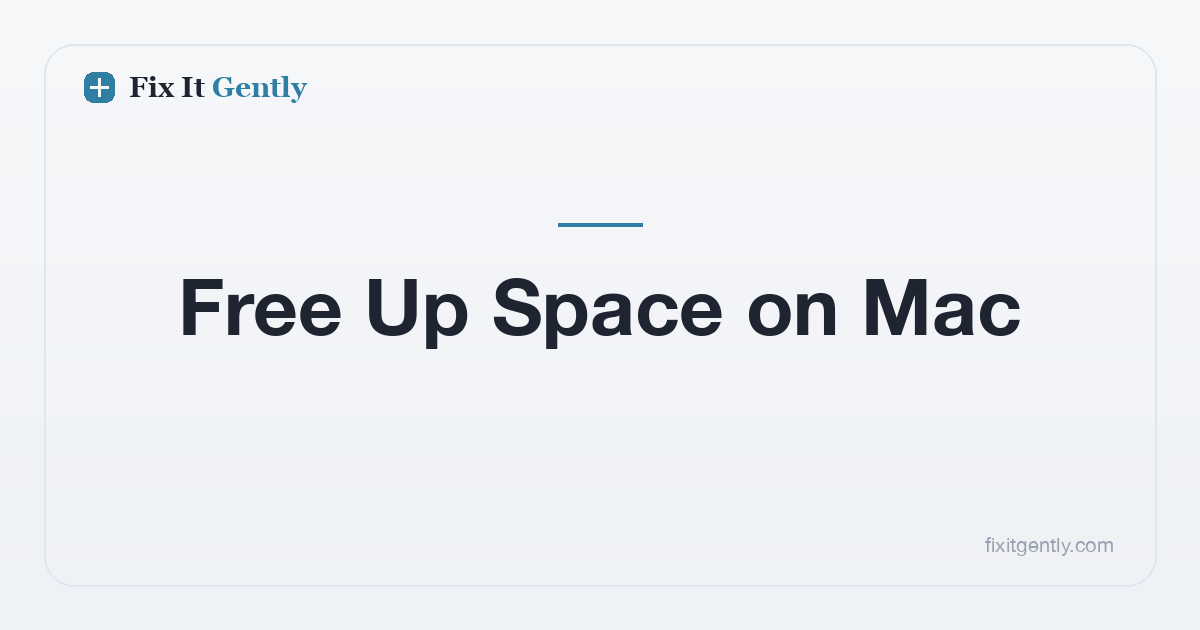How to Free Up Space on Mac Without a Cleaner App