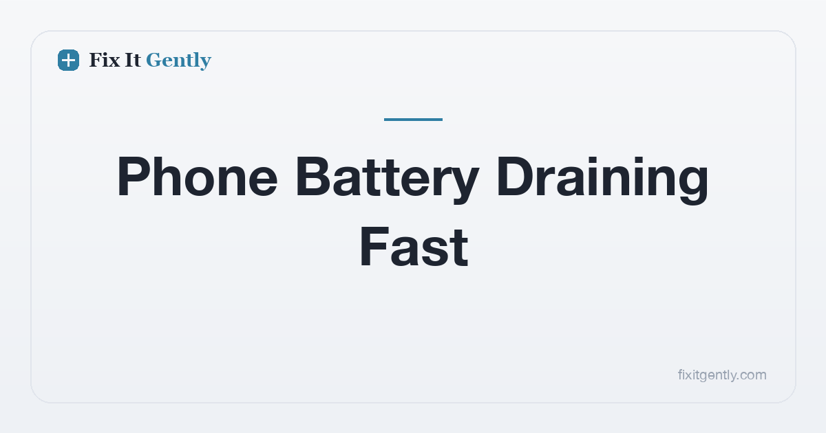 Why your phone battery drains fast and how to fix it