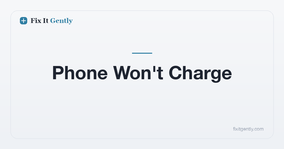 Phone Won't Charge? Start With the Charging Port